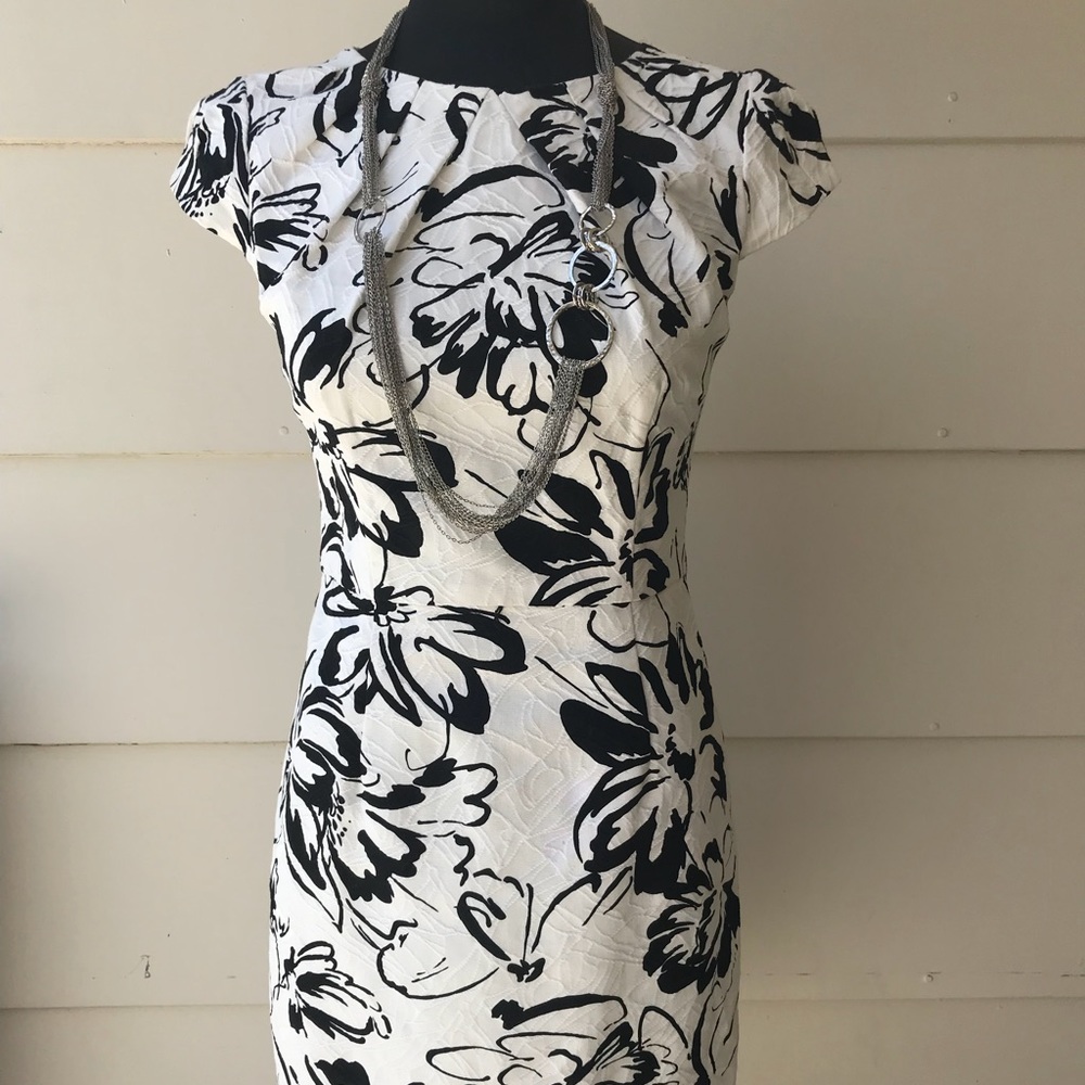 Black and white floral dress.  Brand new.